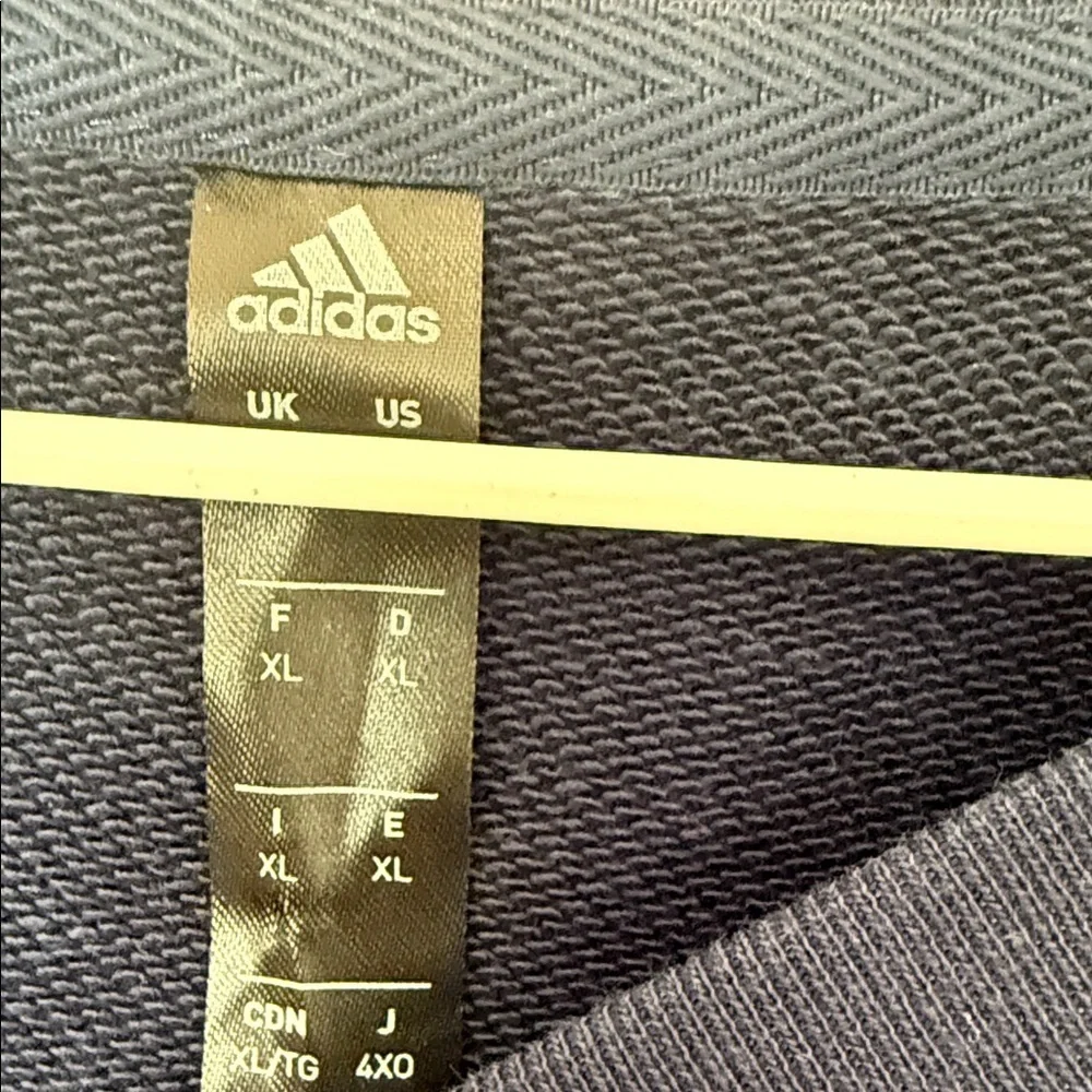 Adidas Men's Dark Blue Crewneck Sweater